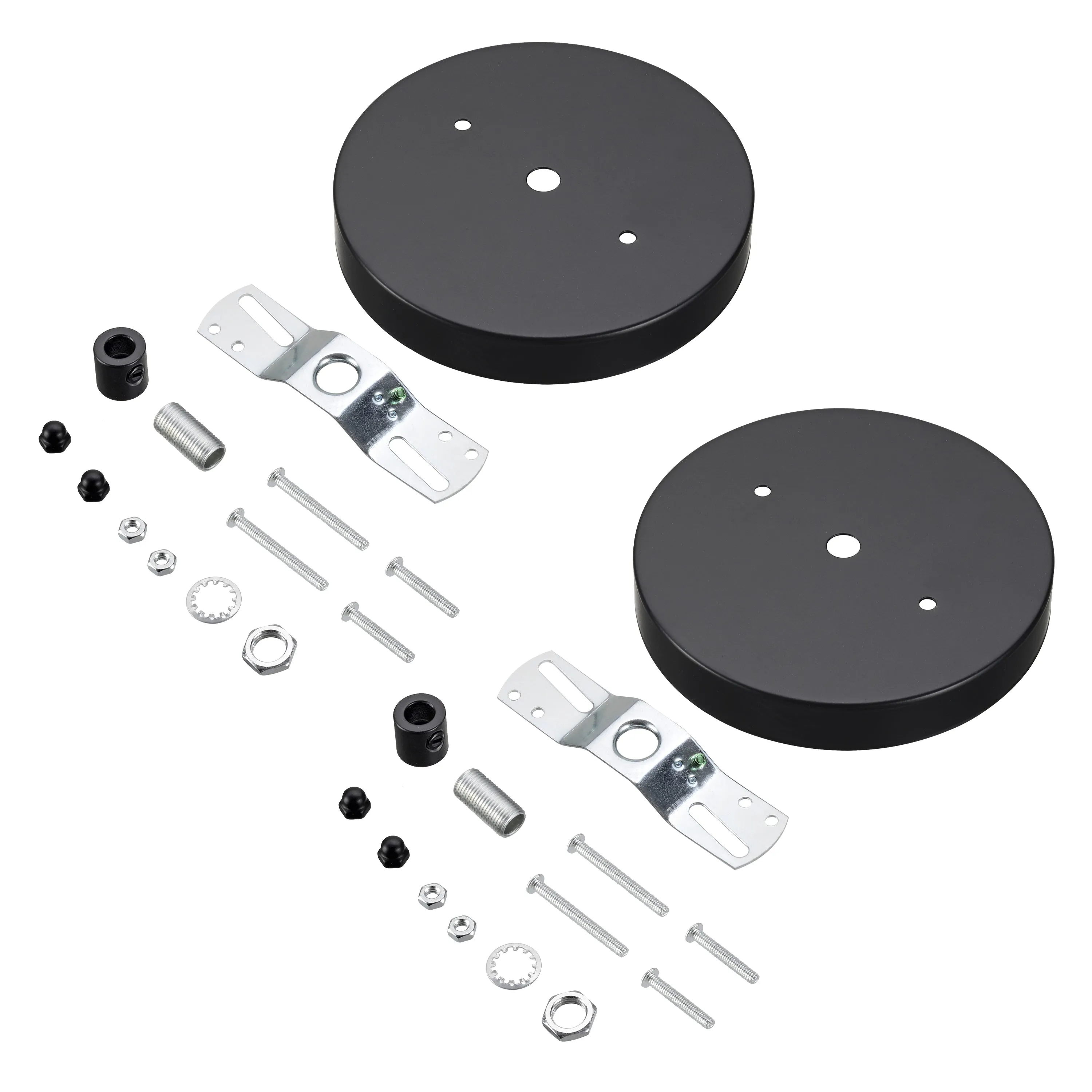 # 21518-1X Contemporary Fixture Canopy Kit, 4-3/4" Diameter, 7/16" Center Hole, Matte Black, 1 Sets/Pack
