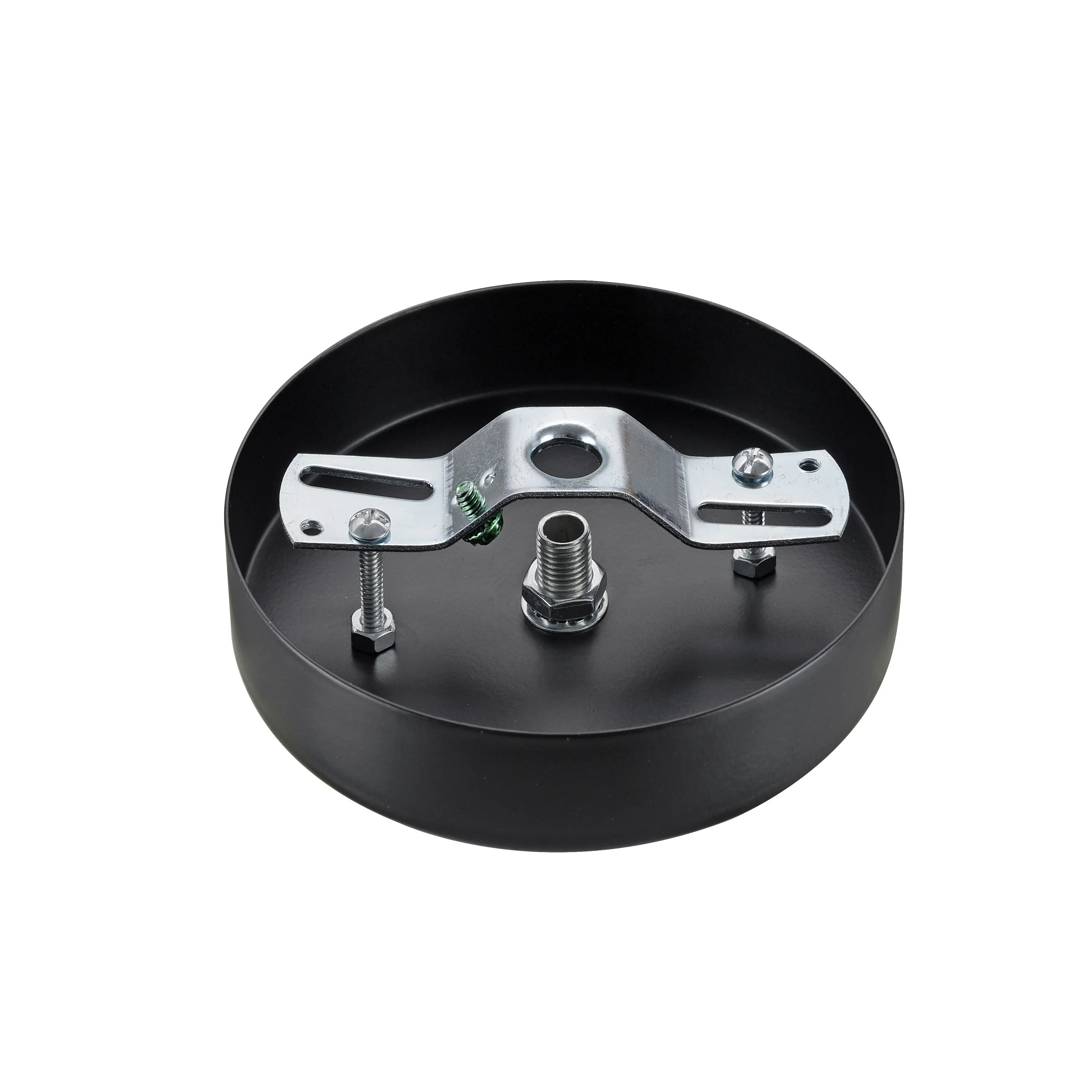 # 21518-1X Contemporary Fixture Canopy Kit, 4-3/4" Diameter, 7/16" Center Hole, Matte Black, 1 Sets/Pack