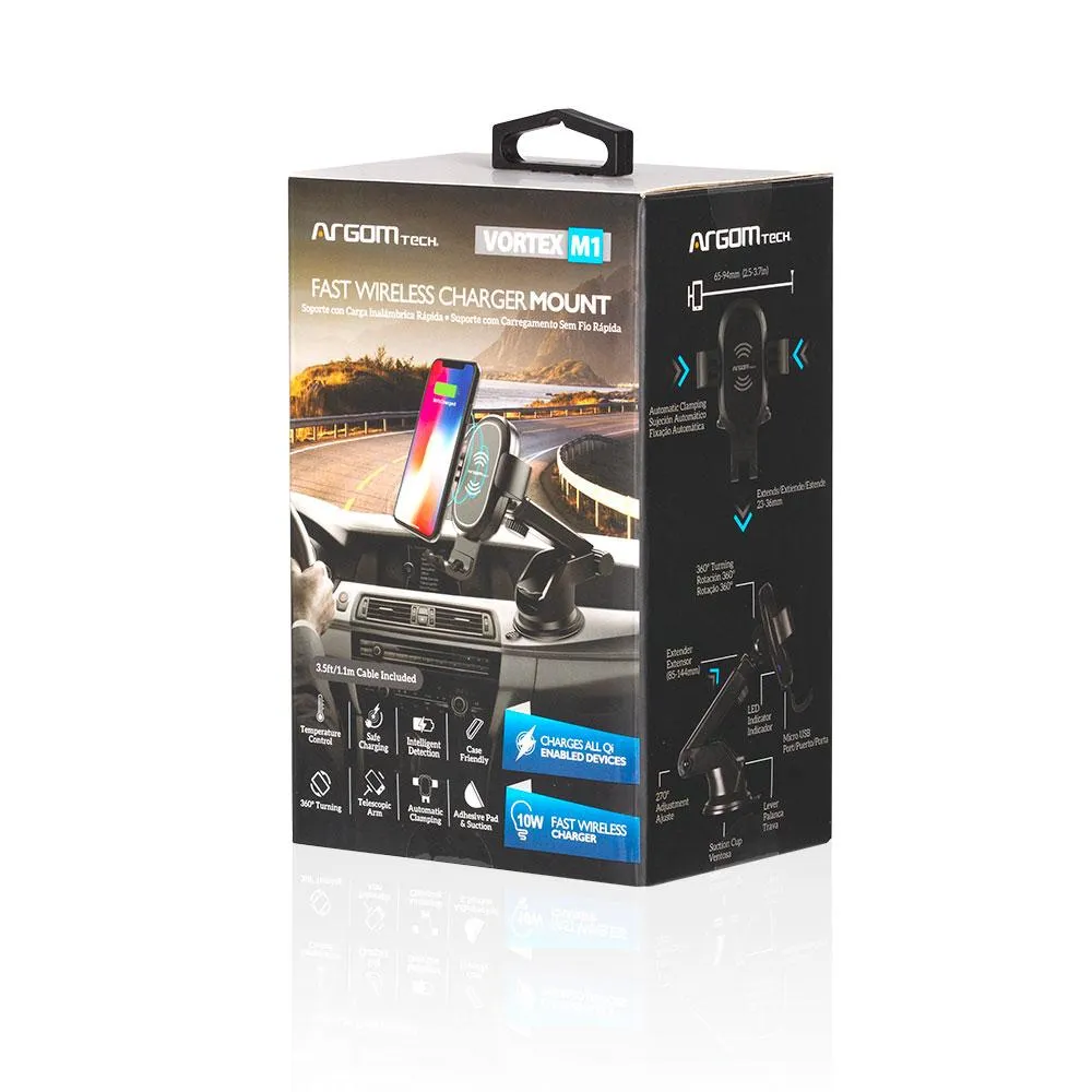 10W WIRELESS FAST CHARGER CAR MOUNT VORTEX M1