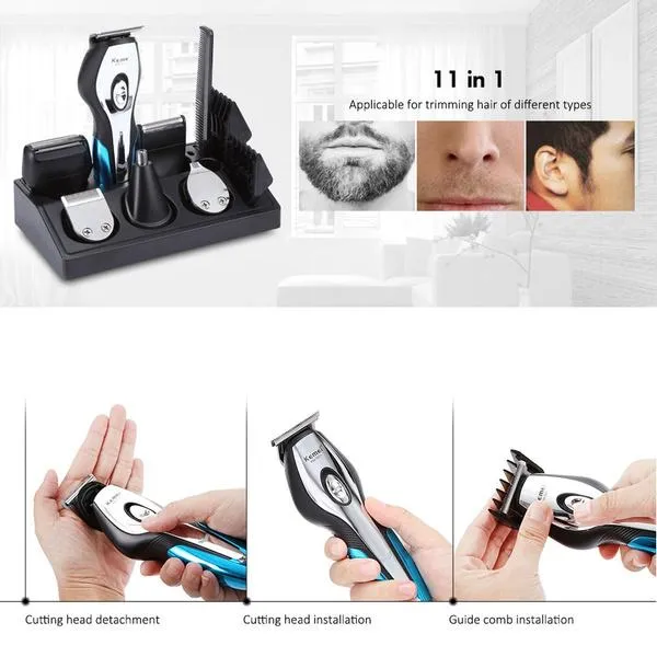 11-in-1 Professional Fast Charging Hair Clipper Haircut Shaver Wireless