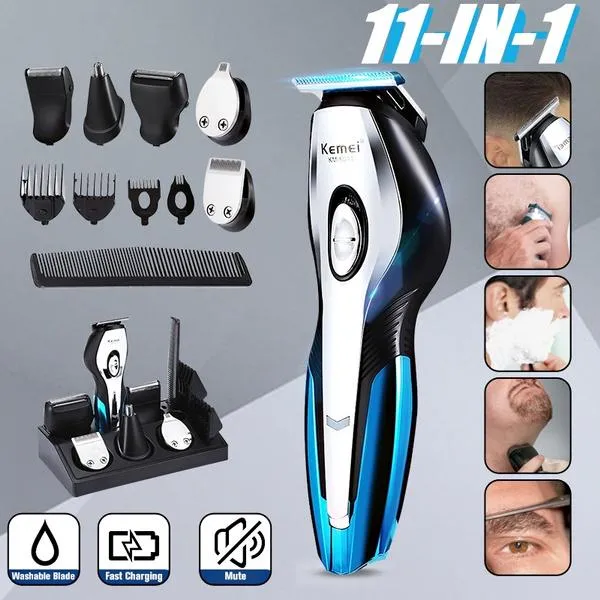 11-in-1 Professional Fast Charging Hair Clipper Haircut Shaver Wireless