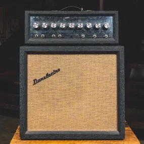 1960s Danelectro DM-25 Guitar Amp Head and Cabinet w/Footswitch and Slipcover - Used