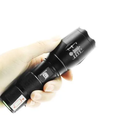 2 in1 XANES UV05 2xT6 LEDs Purple White Light Zoomable UV Flashlight Scorpion Insect Detection Pen