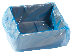 26x22x24 21.5-MIC HDPE BAG BLUE