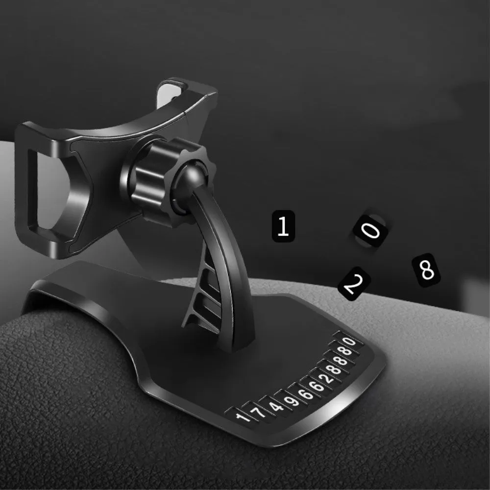 3 in 1 Car GPS Smartphone Holder: Dashboard / Visor Clamp   AC Grid Clip for NGM Dynamic E451 Dual E451D - Black