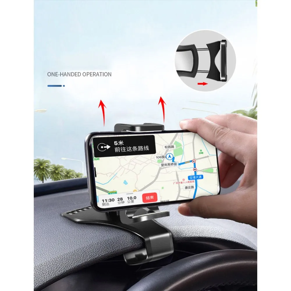 3 in 1 Car GPS Smartphone Holder: Dashboard / Visor Clamp   AC Grid Clip for NGM Dynamic E451 Dual E451D - Black