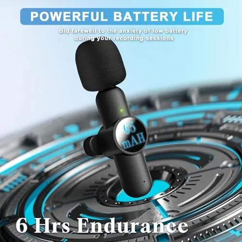 3 in 1 Mini Microphone,Wireless Lavalier Microphones for iPhone Android Camera USB-C,2.4G Ultra-Low Delay,Noise Reduction,Microphone Video Recording, Live Streaming, Youtube, TikTok, Vlog(2 Pc)