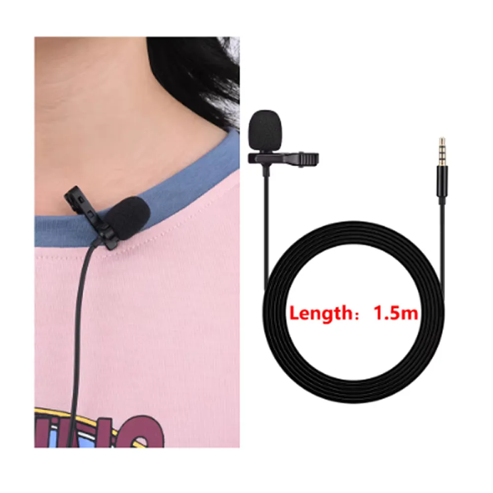3.5Mm Aux Omni-Directional Condenser Lavalier Microphone Gl-119