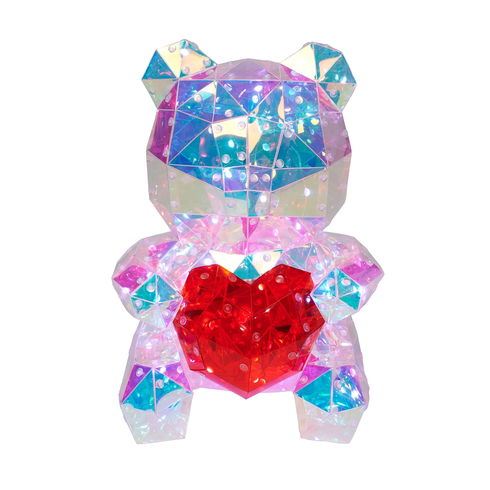 37300-A - Charming PET Bear LED Lights: Delightful Glow Powered by USB