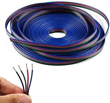 4 Pin RGB LED Strip Extension Wire Connector for RGB 5050 3528