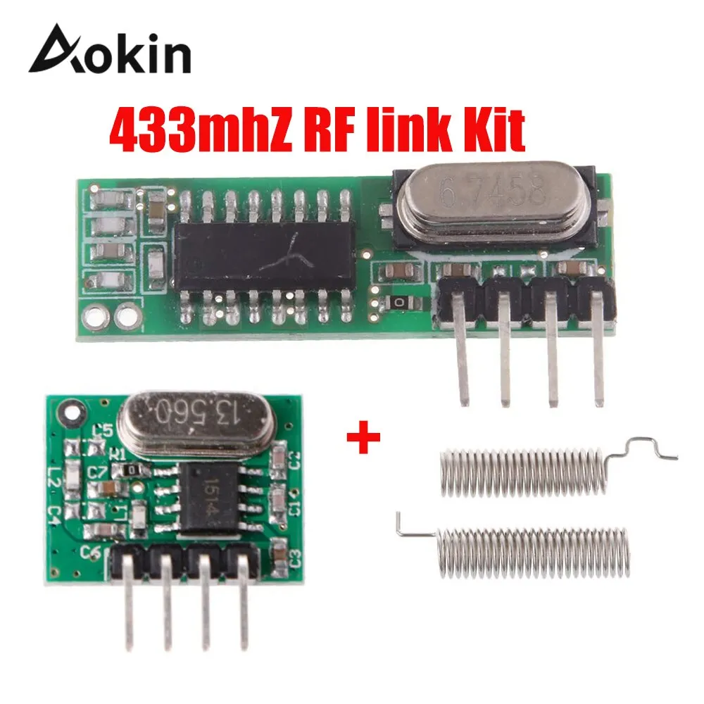 433 Mhz Superheterodyne RF Receiver and Transmitter Module 433Mhz Remote controls For Arduino uno Wireless module Diy Kits