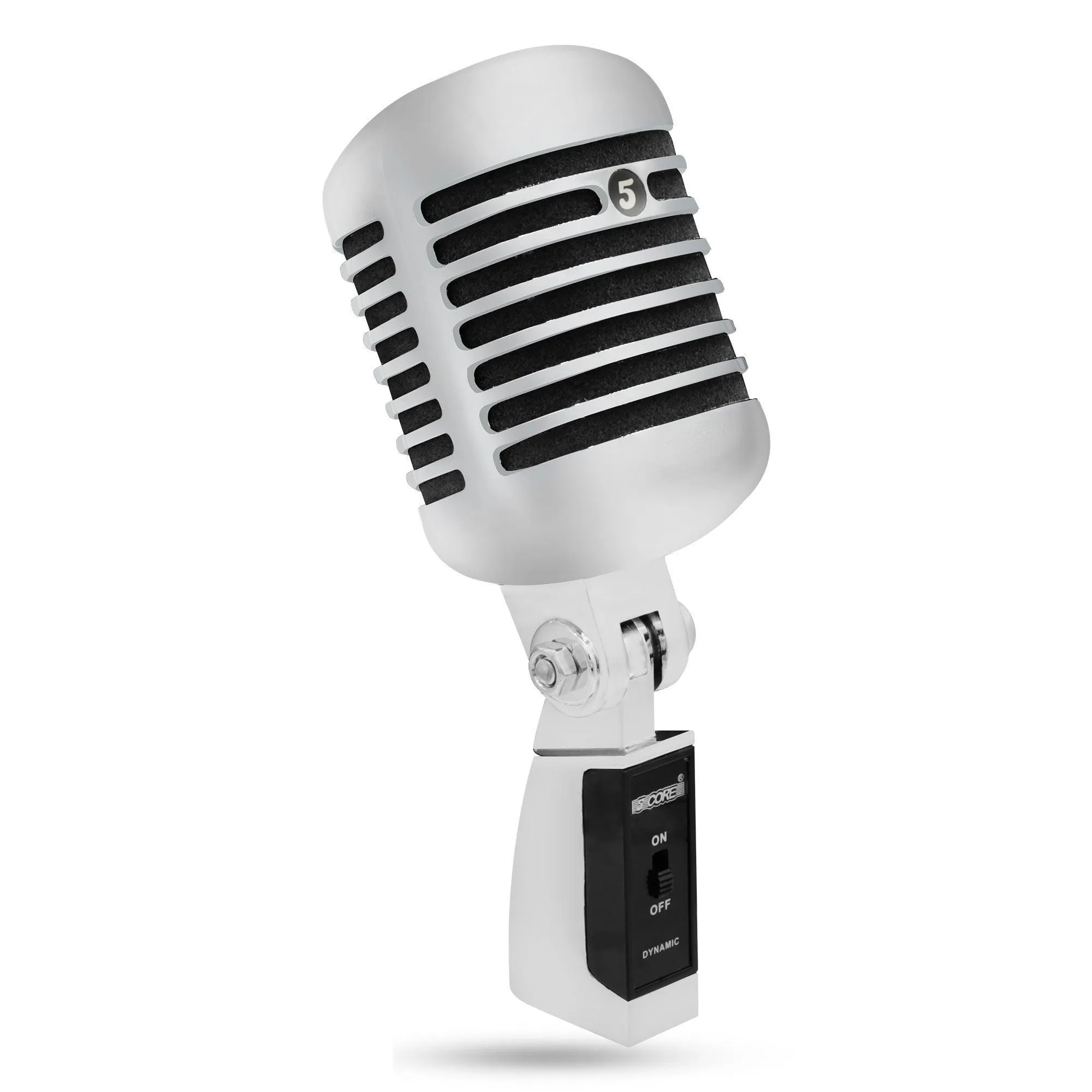 5 Core Classic Retro Dynamic Vocal Microphone RTRO MIC CH BLK