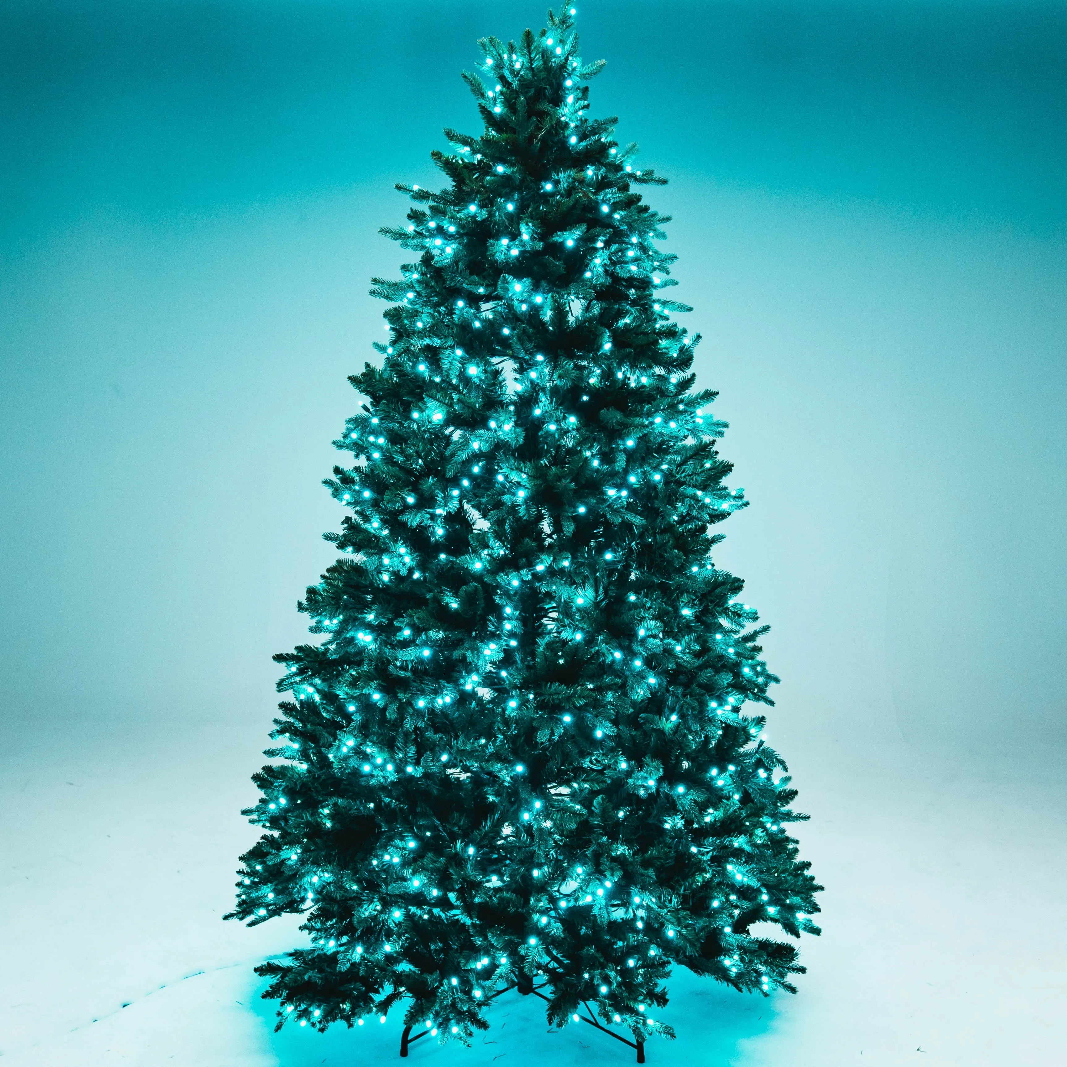 8' Noble Fir Deluxe Christmas Tree - Color Changing RGB