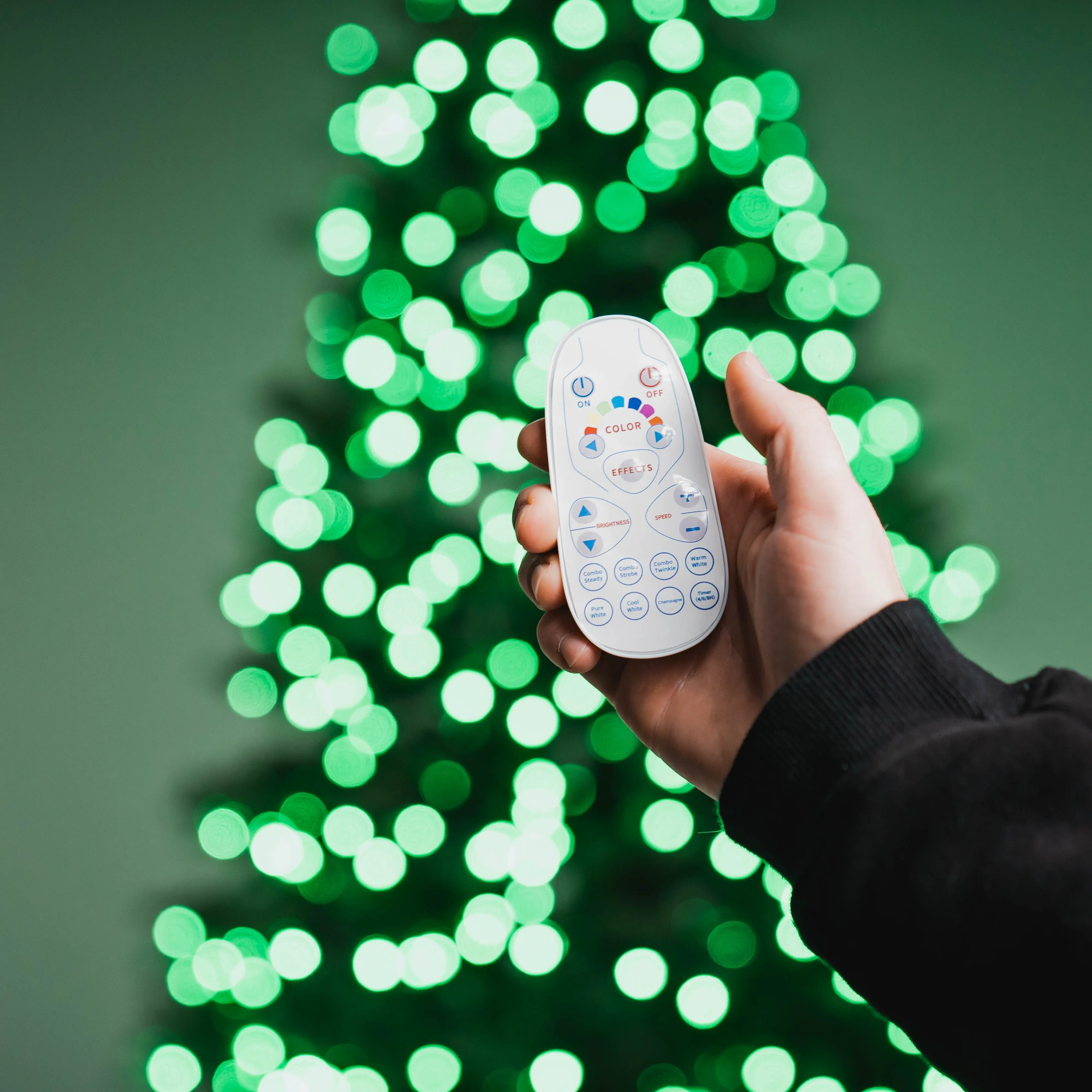8' Noble Fir Deluxe Christmas Tree - Color Changing RGB