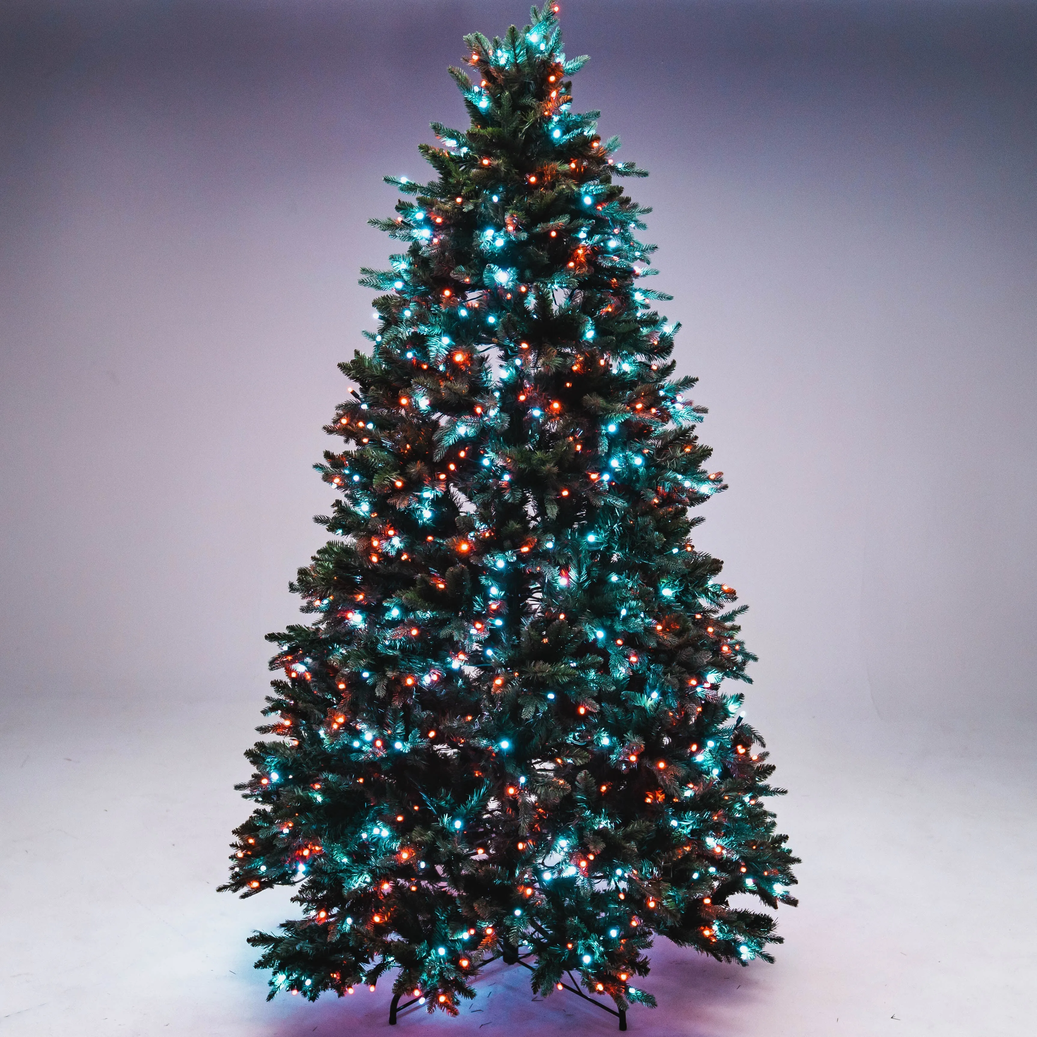 8' Noble Fir Deluxe Christmas Tree - Color Changing RGB