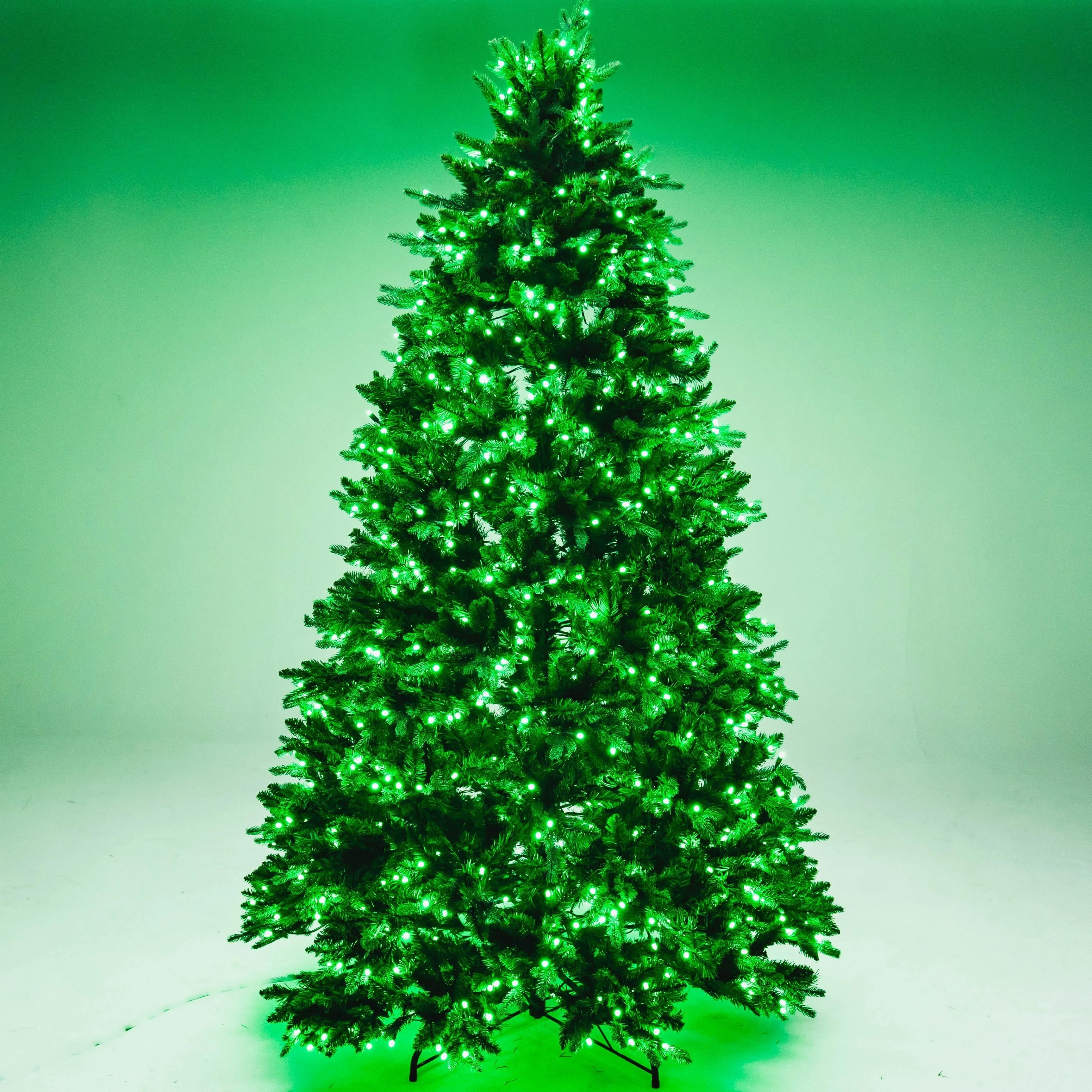 8' Noble Fir Deluxe Christmas Tree - Color Changing RGB