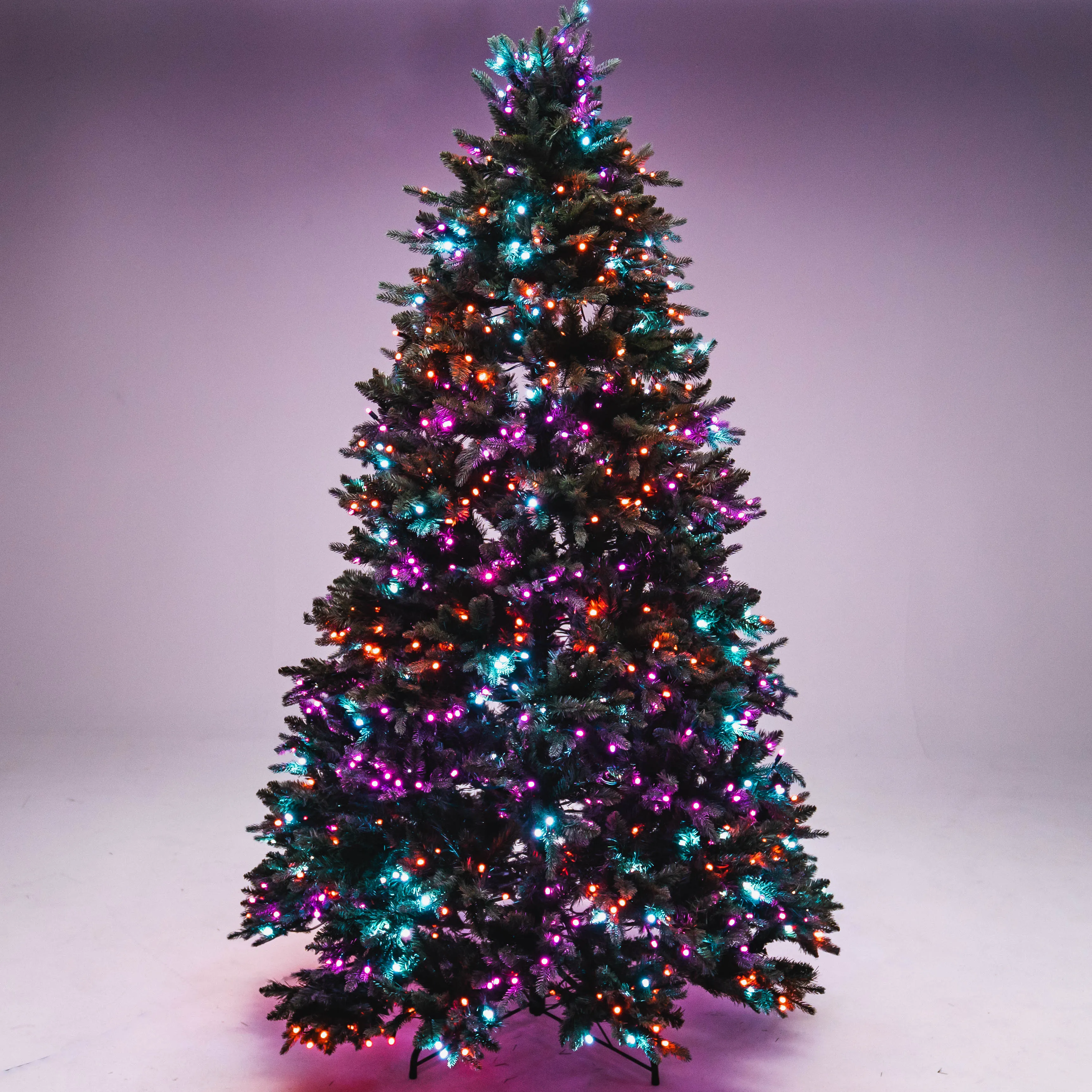 8' Noble Fir Deluxe Christmas Tree - Color Changing RGB