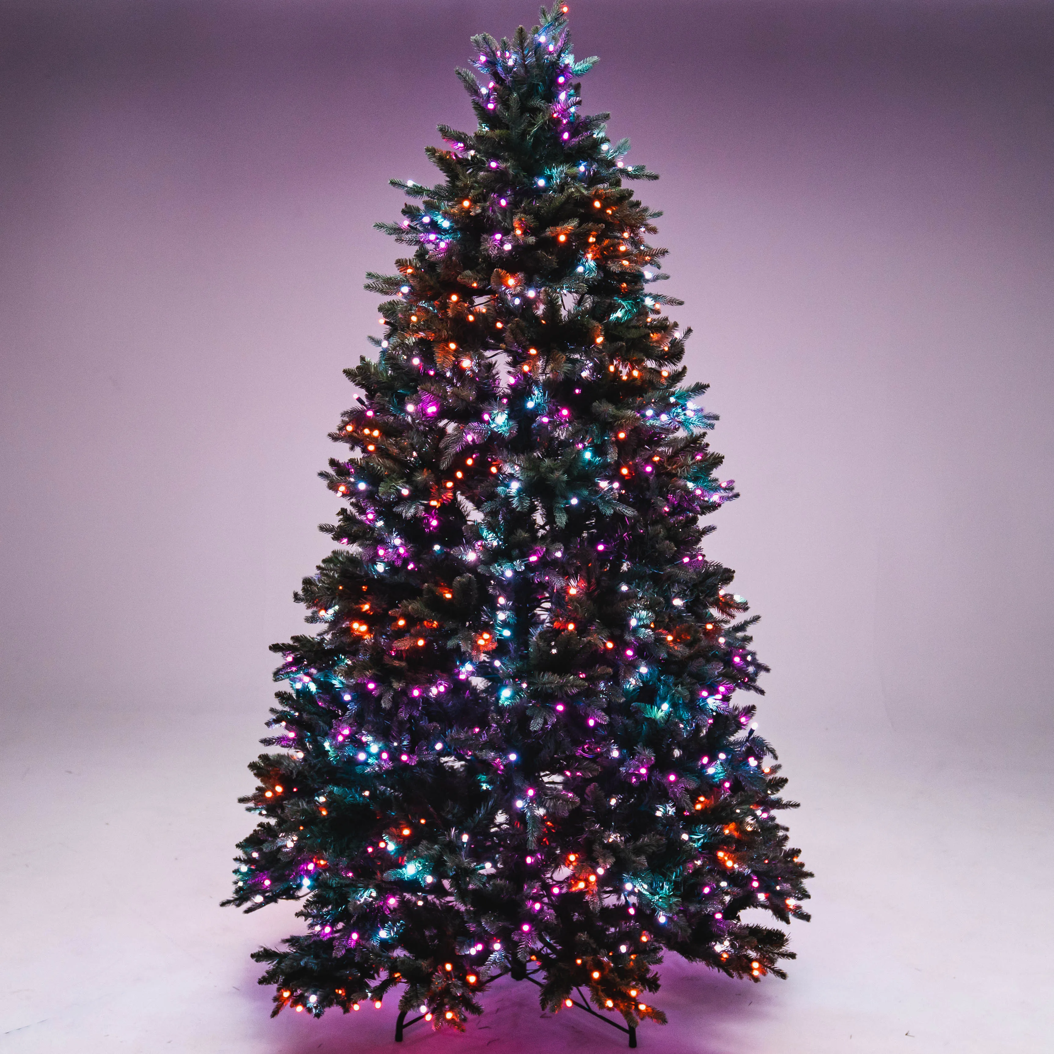 8' Noble Fir Deluxe Christmas Tree - Color Changing RGB