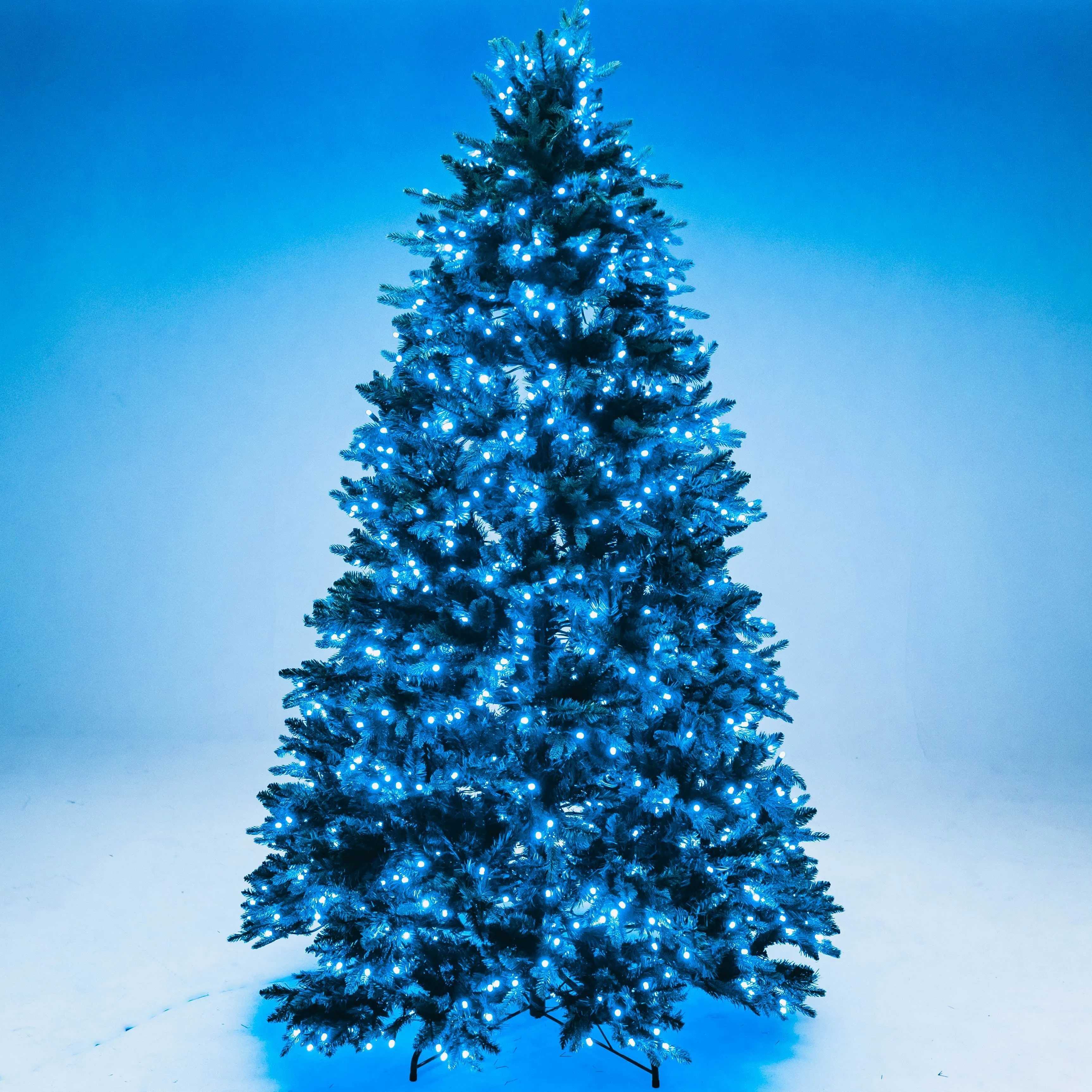 8' Noble Fir Deluxe Christmas Tree - Color Changing RGB