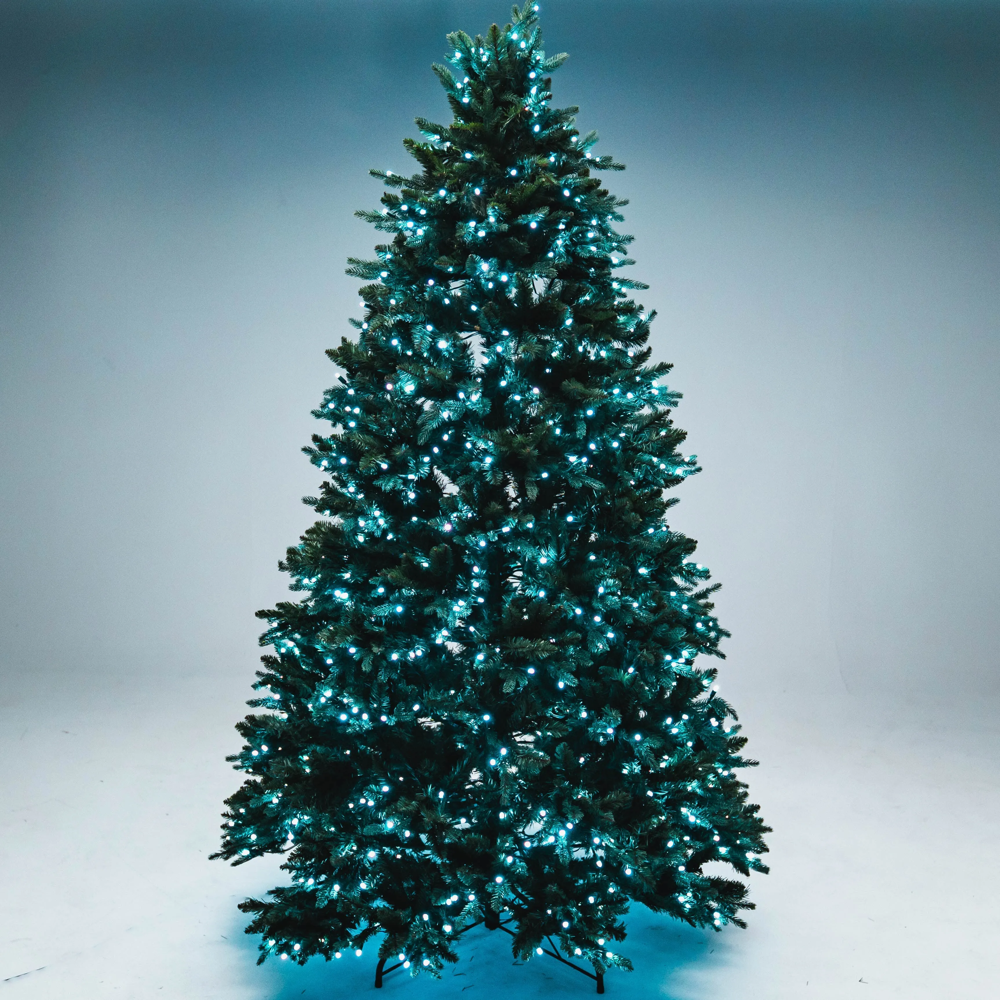 8' Noble Fir Deluxe Christmas Tree - Color Changing RGB