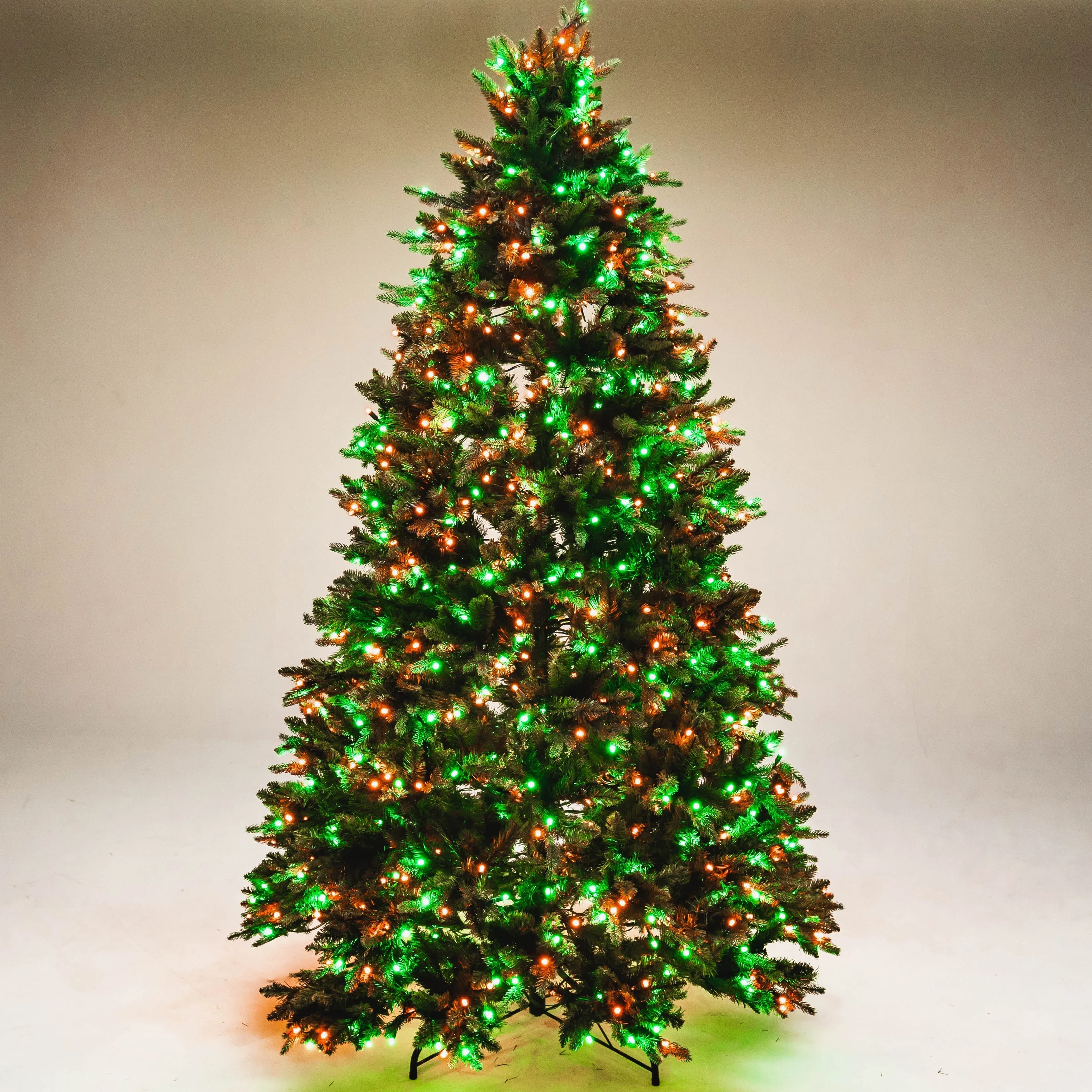 8' Noble Fir Deluxe Christmas Tree - Color Changing RGB