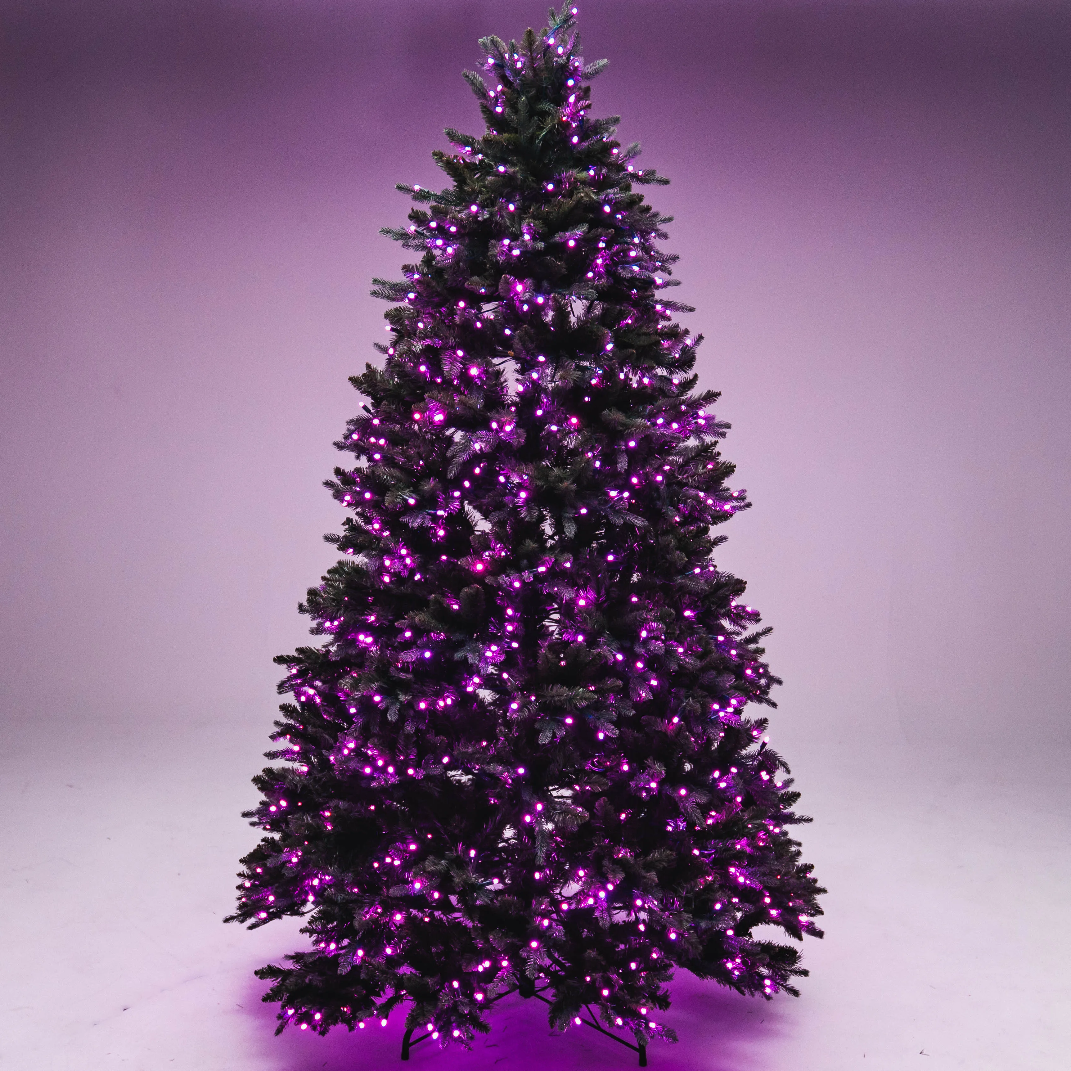 8' Noble Fir Deluxe Christmas Tree - Color Changing RGB