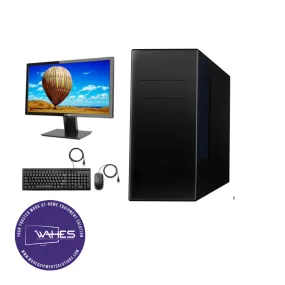 ACD WFH Desktop Bundle (Models vary) Single Desktop PC Set (19" Monitor   Keyboard and Mouse Accessories):Intel i3/i5/i7| 8GB Ram|128GB SSD|Win 10/11|ACD Guaranteed Compatible