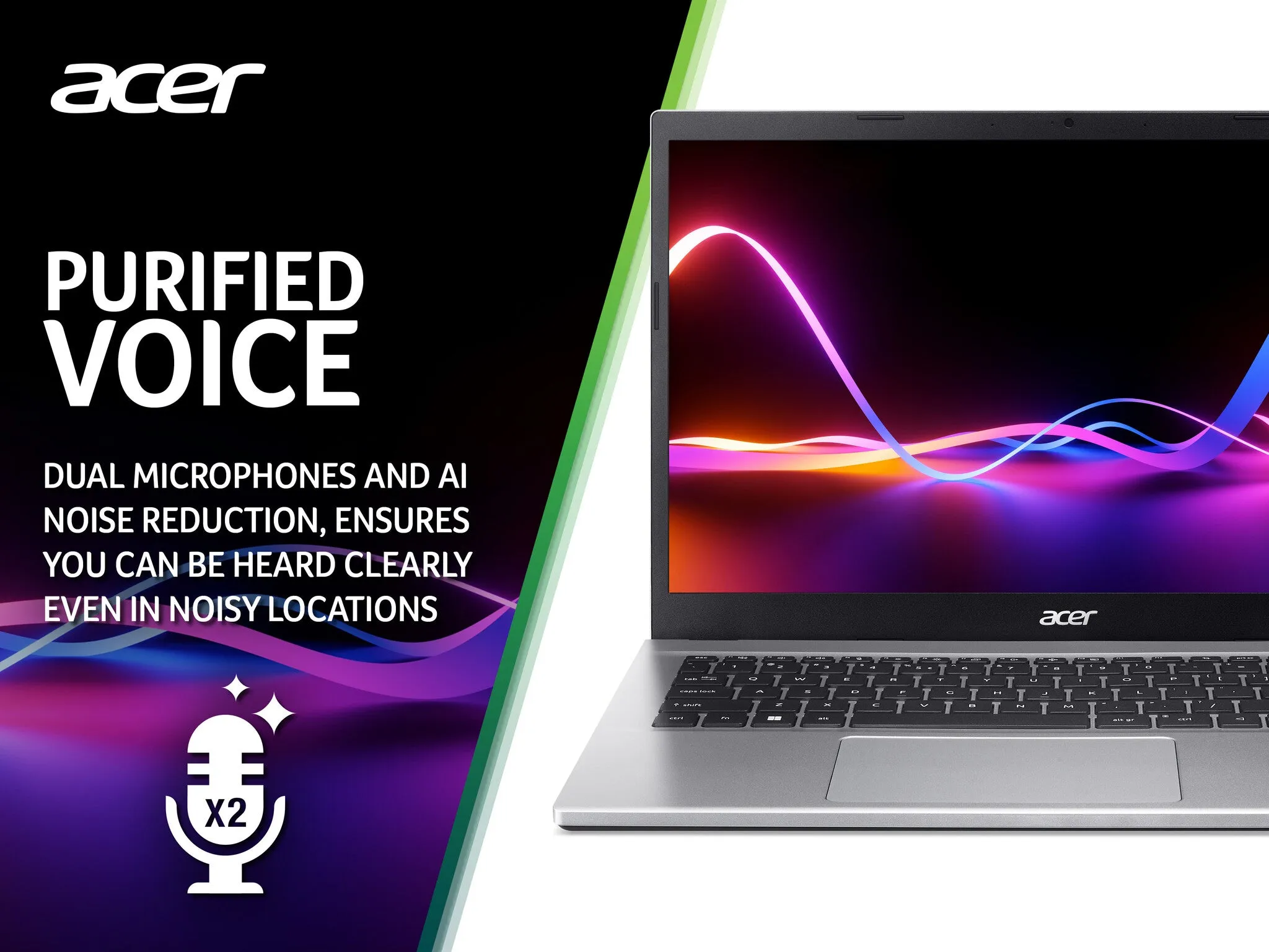 Acer Aspire 3 A315-44P Laptop - AMD Ryzen 5 5500U, 8GB, 512GB SSD, Integrated Graphics, 15.6" Full HD, Windows 11, Silver