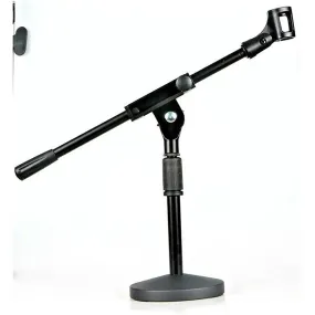 Adjustable Desk Microphone Stand with Mic Clip Twist Clutch MSSB