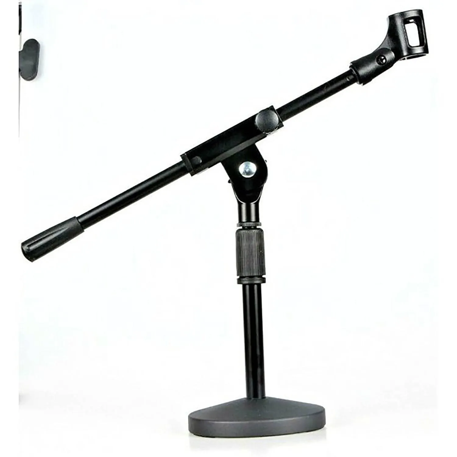 Adjustable Desk Microphone Stand with Mic Clip Twist Clutch MSSB