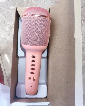 AHYGZWZSYC Speaker microphone,Wireless Bluetooth Karaoke Microphone,3-in-1 Portable Handheld Karaoke Mic Speaker Machine Home Party Birthday for All Smartphones PC