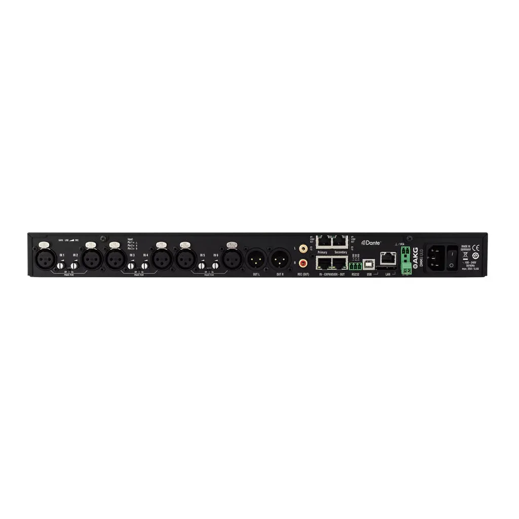 AKG DMM8ULD Auto Mic Mix 6 CH Mic/Line Input Dante