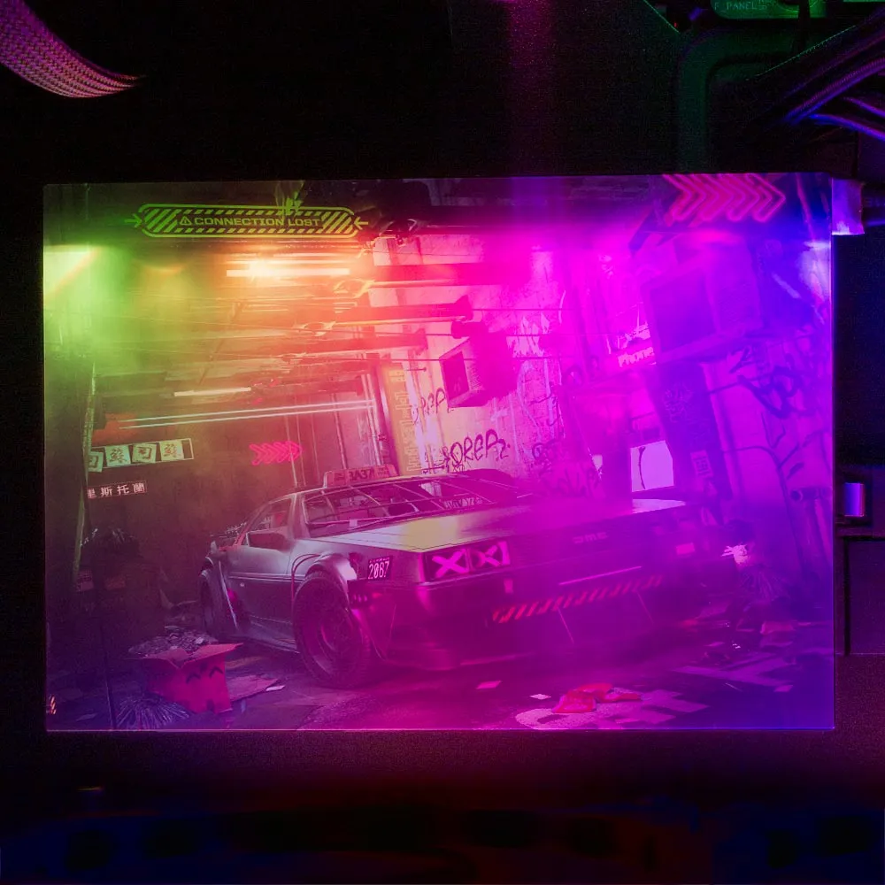 Alley Cyberpunk RGB HDD Cover Horizontal
