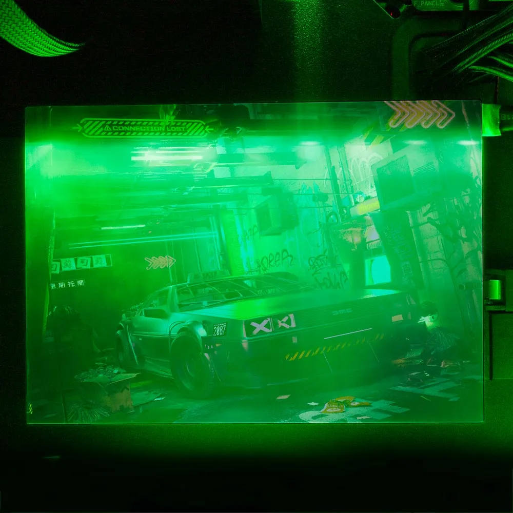 Alley Cyberpunk RGB HDD Cover Horizontal