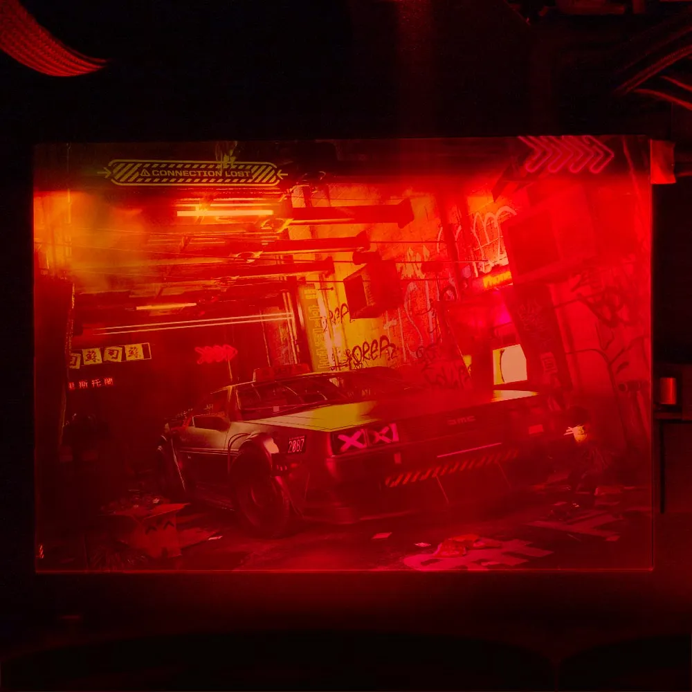 Alley Cyberpunk RGB HDD Cover Horizontal