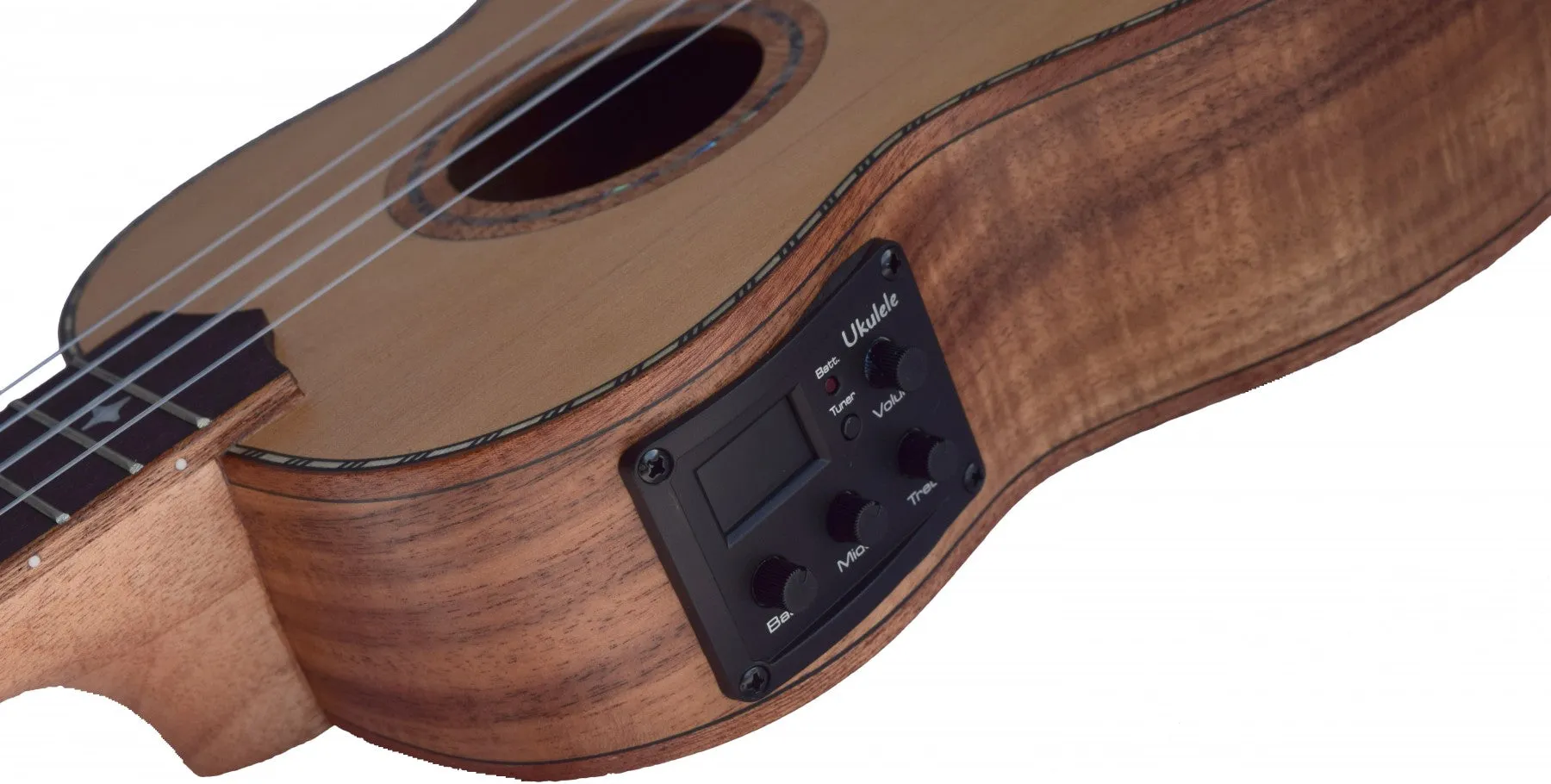 Aloha Solid Cedar Top Acoustic Electric Concert Ukulele