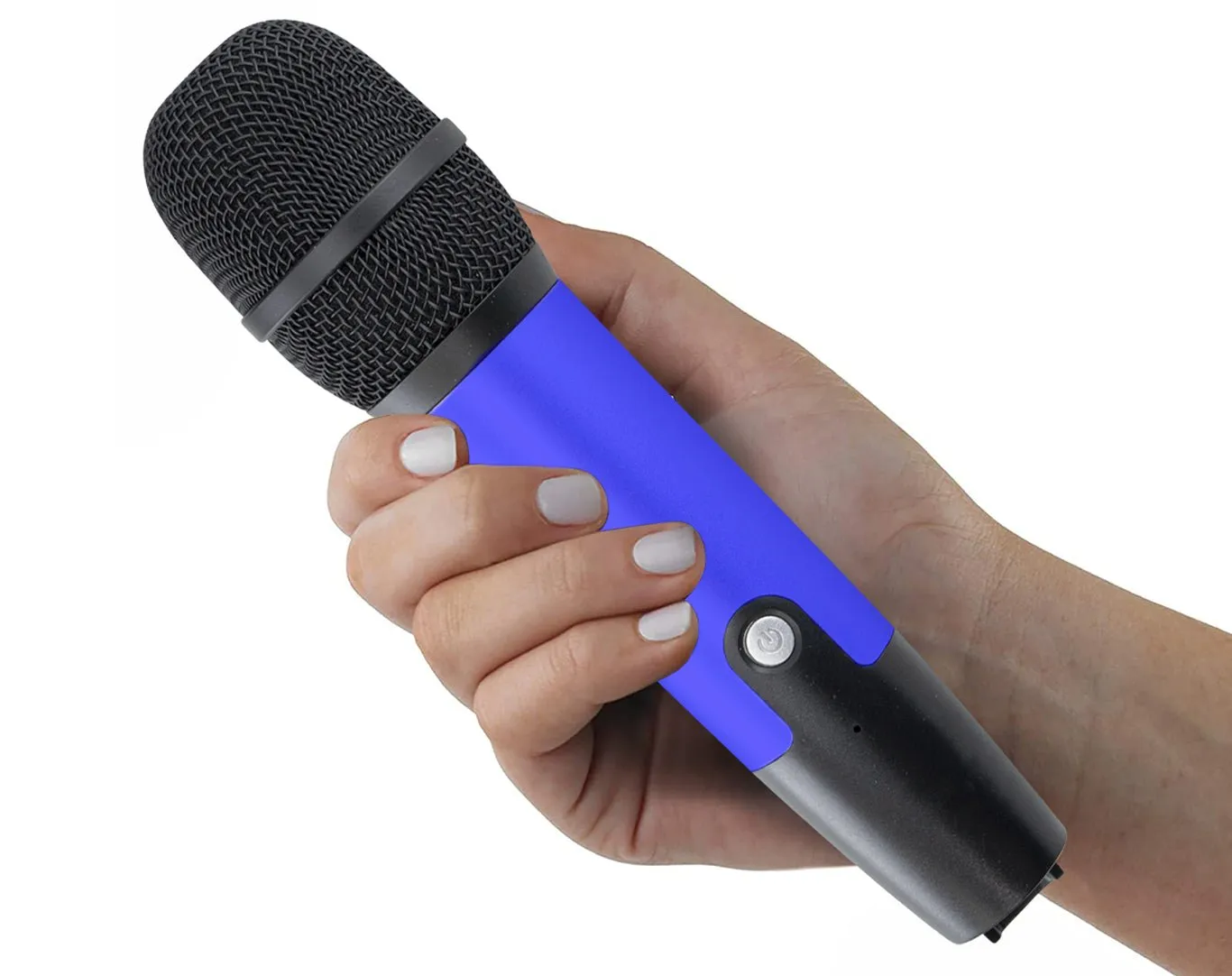 ANDOWL Bluetooth Speaker Twin Wireless Mics Blue Q-YX899-BLU