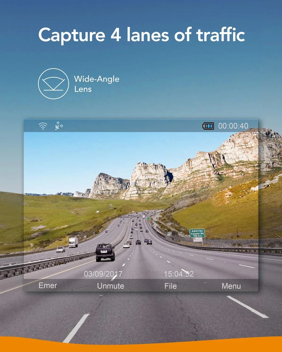 Anker Roav DashCam S1, Dashboard Camera, Full HD 1080p Resolution, 60 fps, Nighthawk Vision, Sony Starvis Sensor, Built-in GPS, Wi-Fi, Wide-Angle Lens, 2-Port Charger