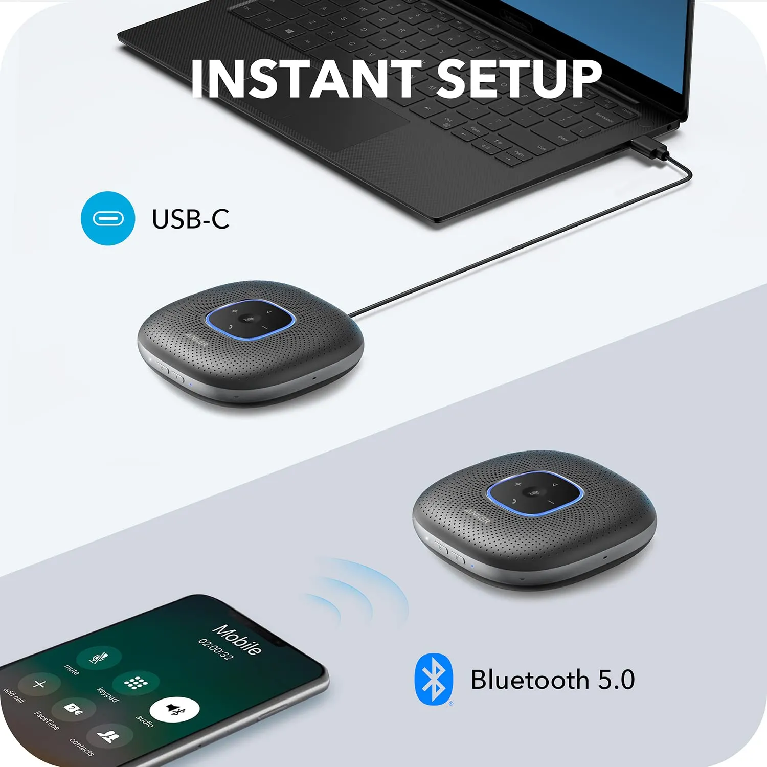 Anker Ultra Clear Conference SpeakerPhone Powerconf