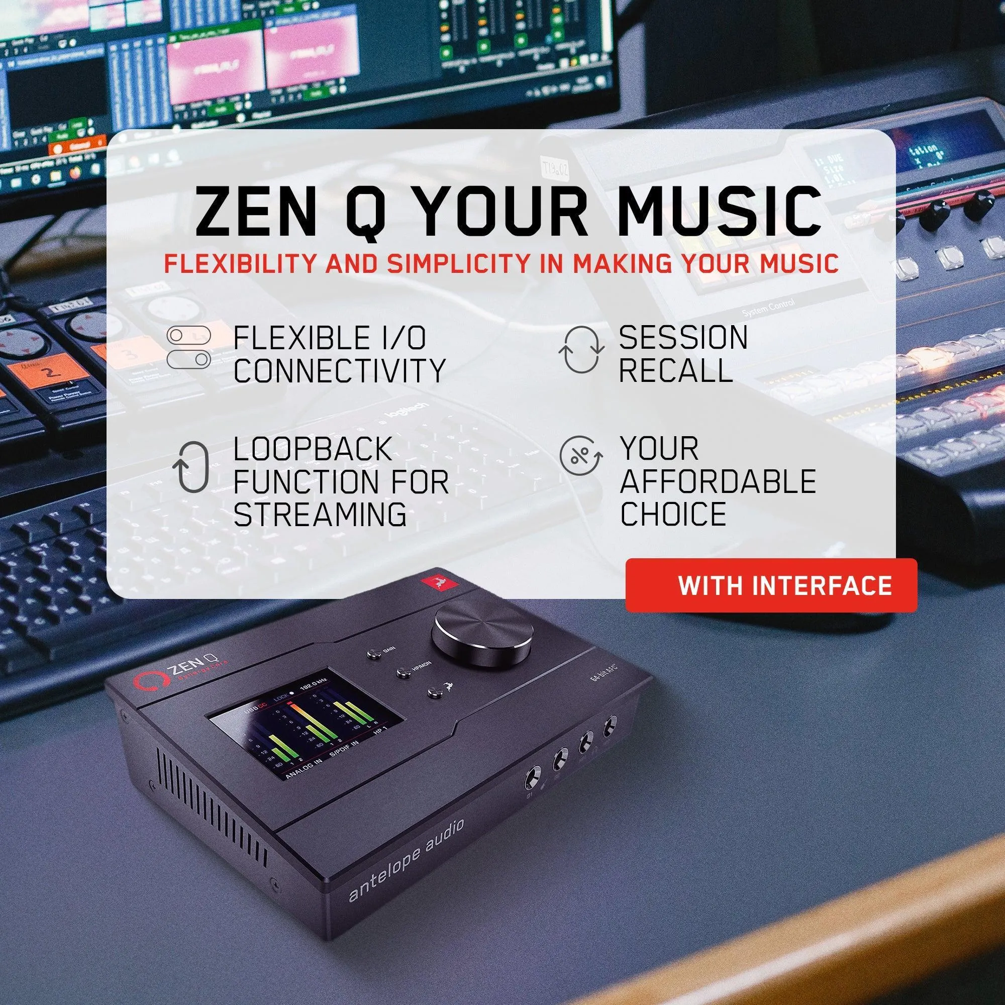 Antelope Audio - Zen Q | 14x10 Thunderbolt Audio Interface
