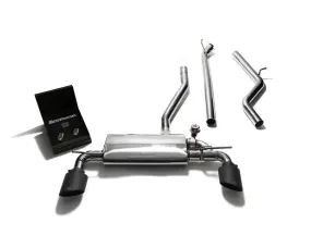 ARMYTRIX Stainless Steel Valvetronic Exhaust System w/Dual Matte Black Tips Mercedes-Benz A180 | A200 | A250 W176 2012-2015