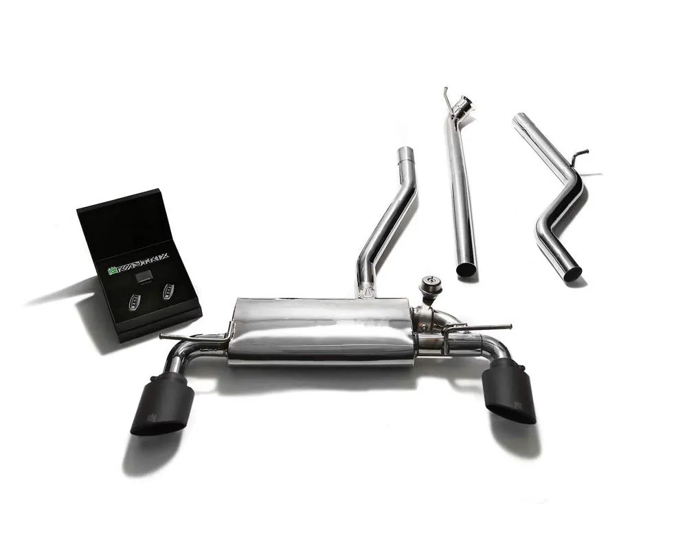 ARMYTRIX Stainless Steel Valvetronic Exhaust System w/Dual Matte Black Tips Mercedes-Benz A180 | A200 | A250 W176 2012-2015