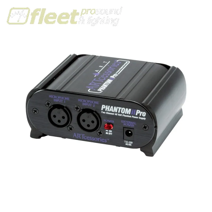 ART Phantom2PRO Dual Ch. Phantom Power Supply