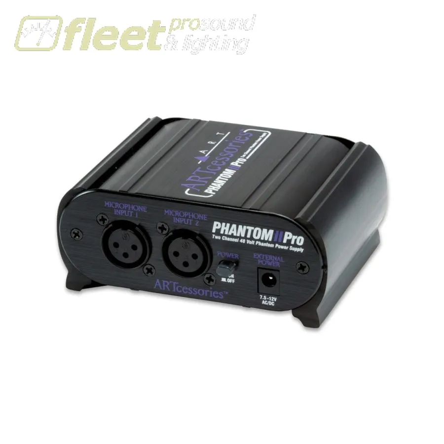 ART Phantom2PRO Dual Ch. Phantom Power Supply