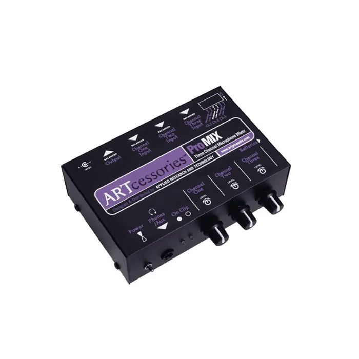 ART Promix 3-Channel Portable Mono Microphone Submixer With XLR iOS