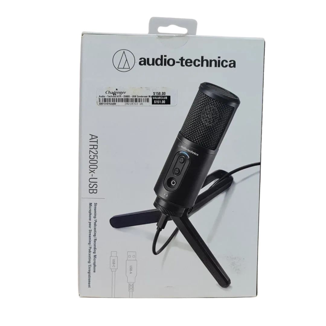 Audio-Technica ATR2500x-USB Cardioid Condenser Microphone