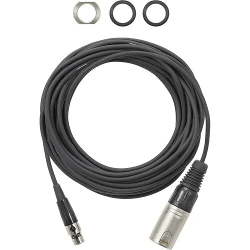Audio-Technica ES945WO/TB3 Miniature Omnidirectional Condenser Boundary Microphone w/TB3-to-XLR Output (White)