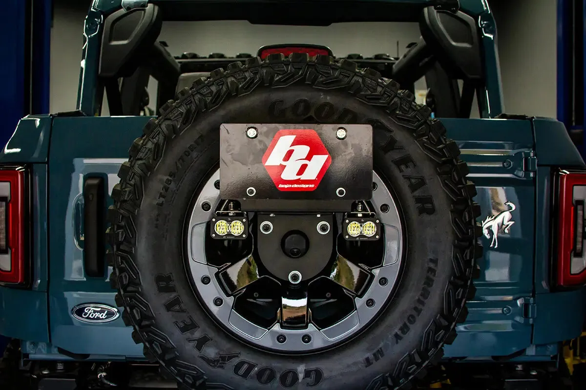 Baja Designs S2 Sport Dual Reverse Light Kit with License Plate Mount For Bronco (2021-2022)