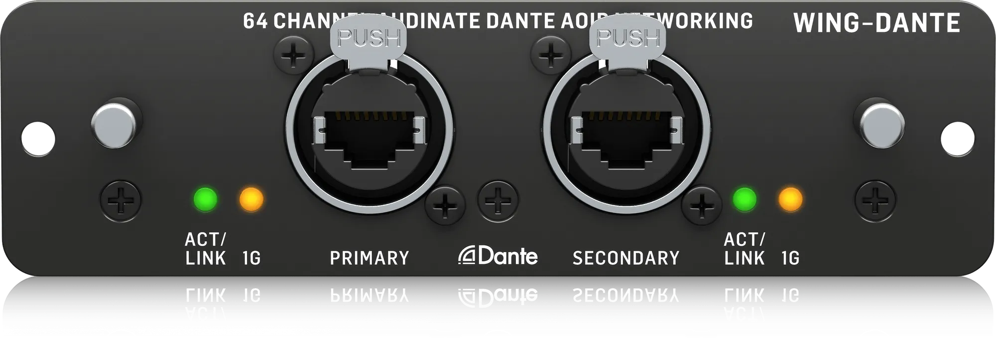 Behringer WING-DANTE WING Expansion Card for 64x64-Channel Audinate Dante AoIP Networking