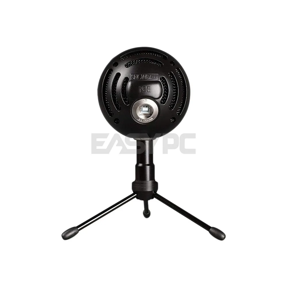 Blue Snowball Ice Black and White Pristine Sound for Recording, Streaming and Podcasting, Streaming Microphone 1ION